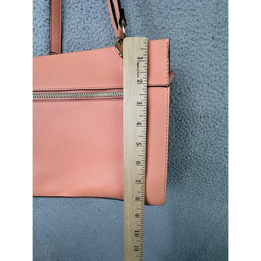 Nanette Lepore Petro Peach Straw Tote Handbag / Mixed-Media Shoulder Satchel